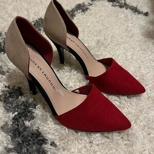 Chinese Laundry Colorblock d'orsay Suede Heela